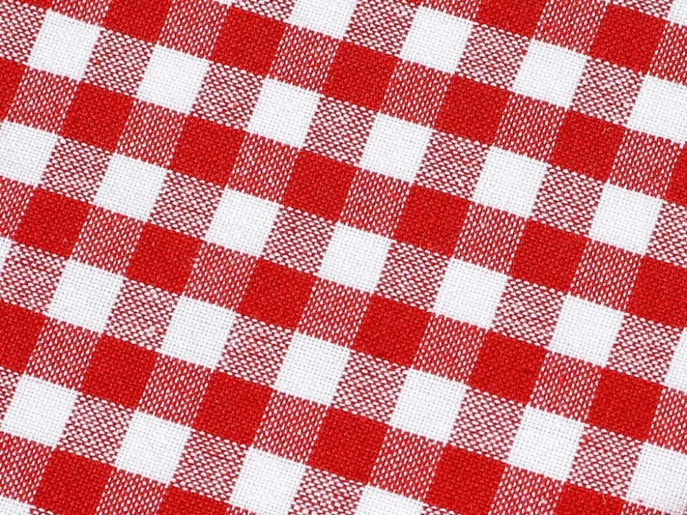 Biante Kuchynská bavlnená utierka Olivia OL-008 Červeno-biela kocka malá