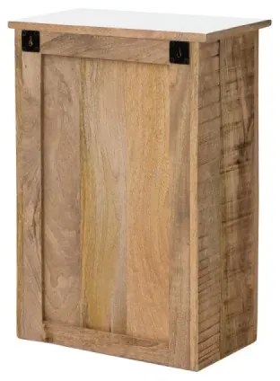 furniture-nabytek.cz - Masívna kúpeľňová nástenná skrinka Pune z mangového dreva, lakovaná, viacfarebná – 42×32×60 cm