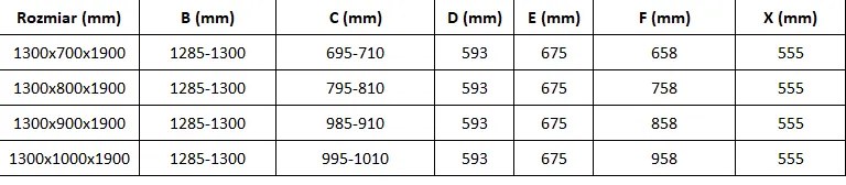 Mexen Omega, sprchovací kút s posuvnými dverami 140 (dvere) x 80 (stena) cm, 8mm sklo, zlatý profil-číre sklo, 825-140-080-50-00