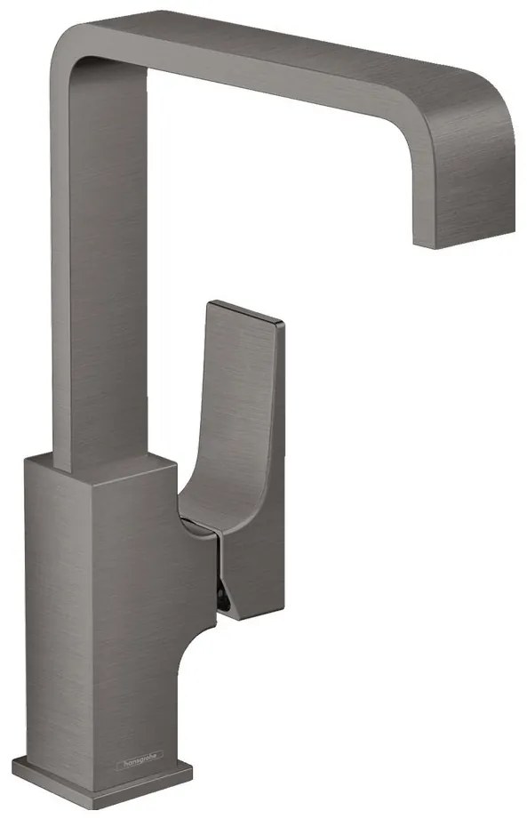 Hansgrohe Metropol, umývadlová batéria 230 s výpusťou Push-Open, kefovaná čierna chrómová, HAN-32511340