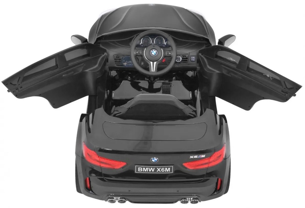 Elektrické autíčko BMW X6 M lakované - čierne