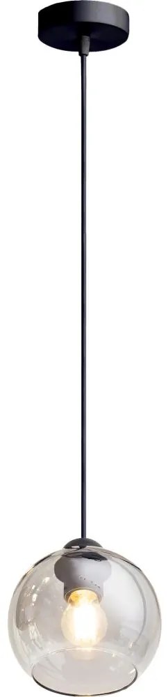 Luster na lanku LATIL 1xE27/60W/230V čierna