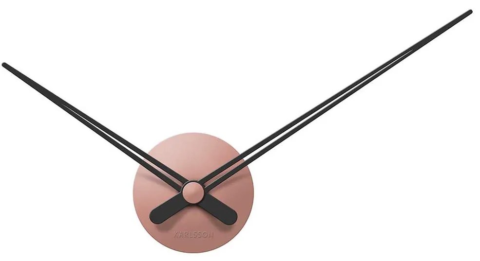 Nástenné hodiny LBT mini Sharp růžové ∅ 44 cm