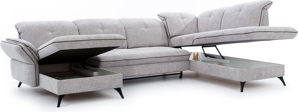 Sedacia súprava LUNARO v tvare U