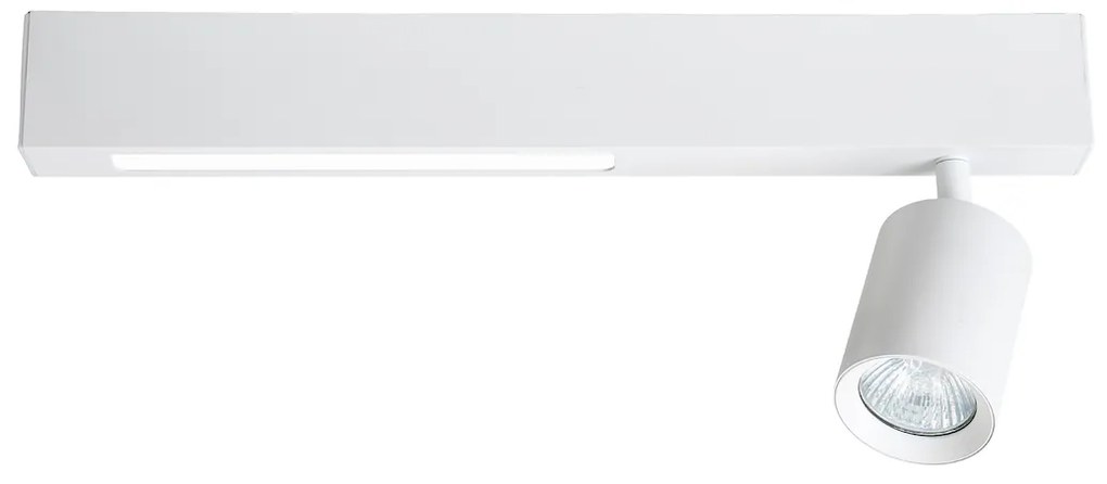 Stropné svietidlo Magnet, 1x biele kovové tienidlo + 1x LED 5W, w