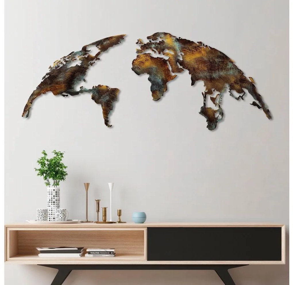 Asir Nástenná dekorácia 2 ks 150x59 cm planéta kov 891TNL2435