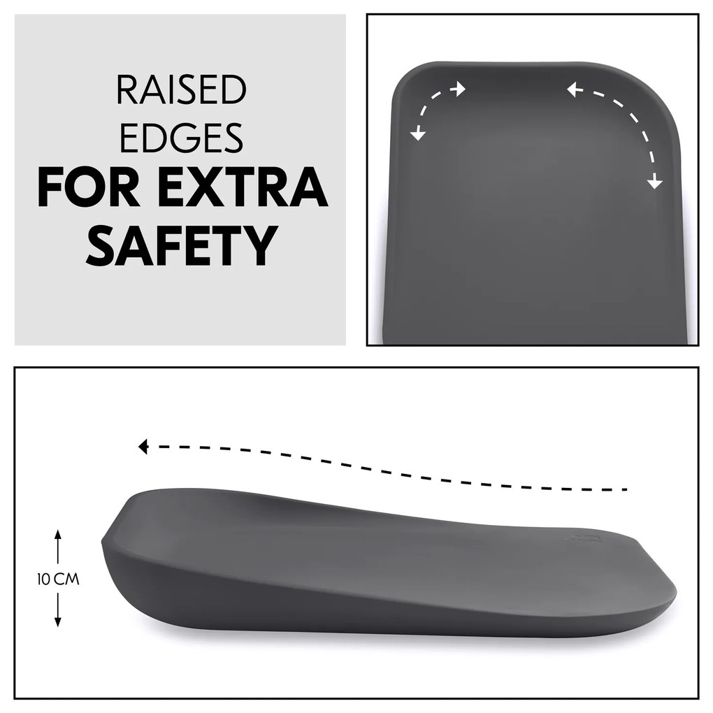 Hauck Silikónová prebaľovacia podložka Change N Clean, antracit