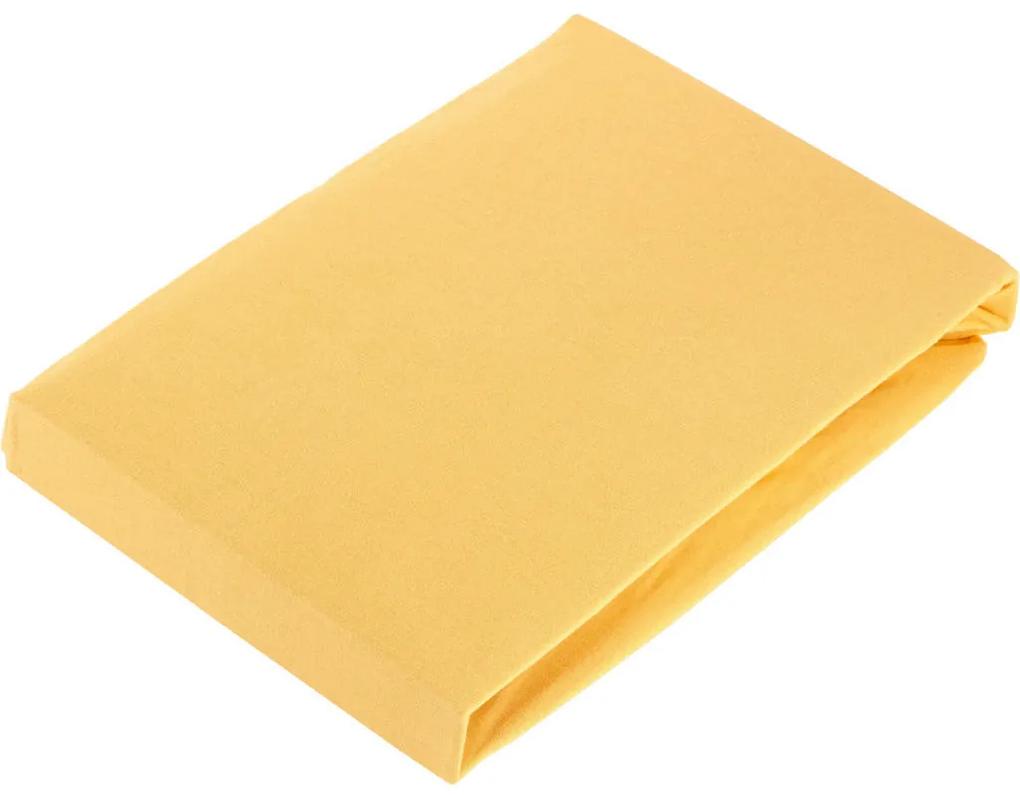 XXXLutz NAPÍNACIA PLACHTA, džersej, žltá, 180/200 cm Fleuresse - Obliečky & plachty - 003273016901