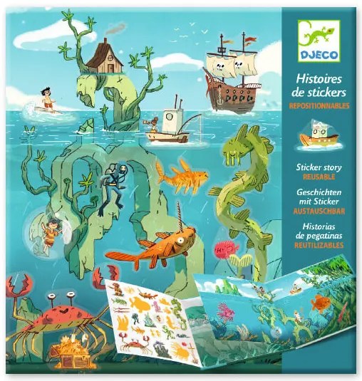 Dobrodružstvo na mori – príbehové samolepky