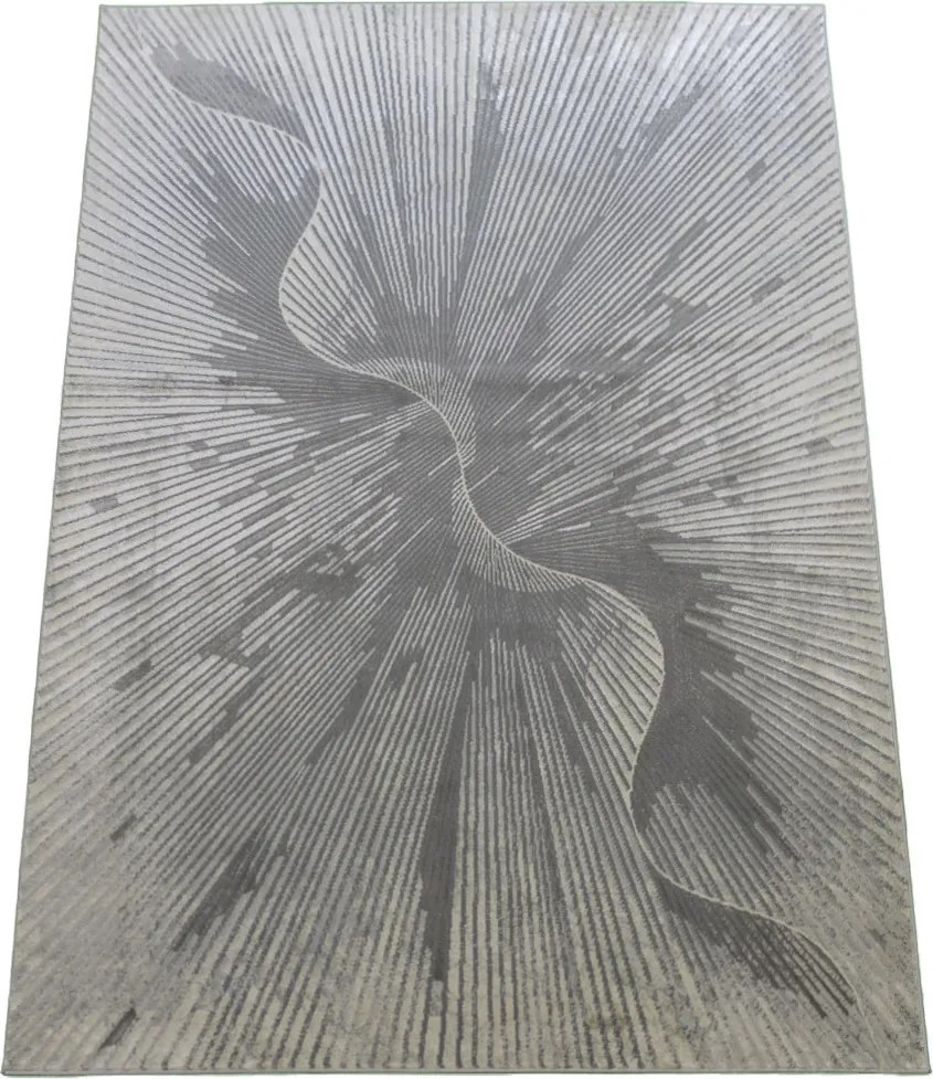 Esprit 3607 GREY – sivý obdĺžnikový koberec so vzorom Rozmer: 200x290 cm