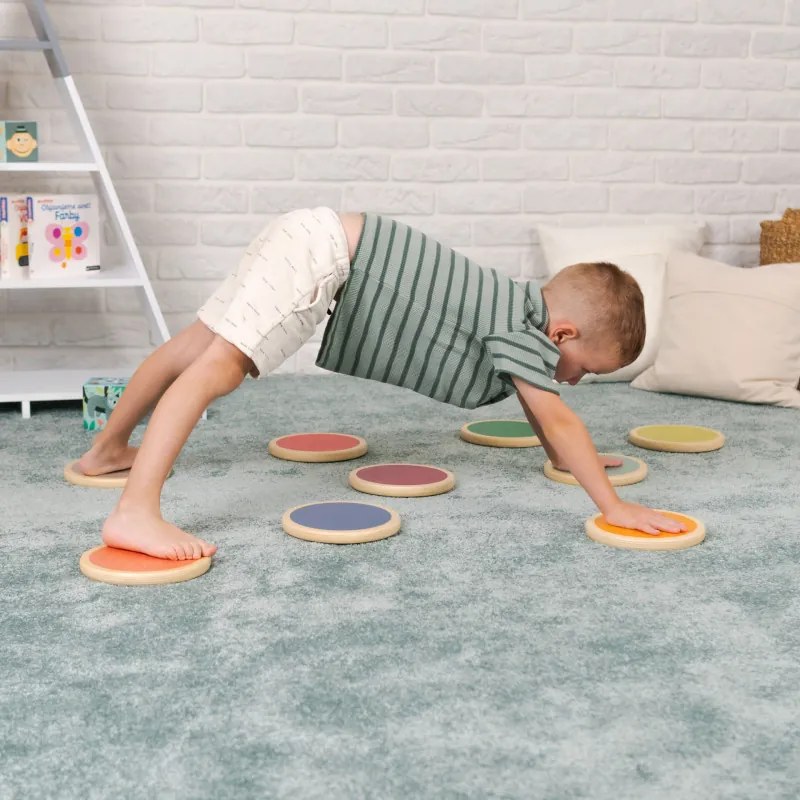 Montessori nášlapné kamene – farby