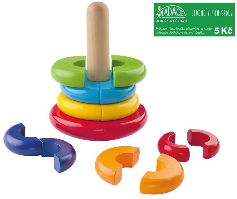 Magnetická skladacia pyramída – Vĺčik