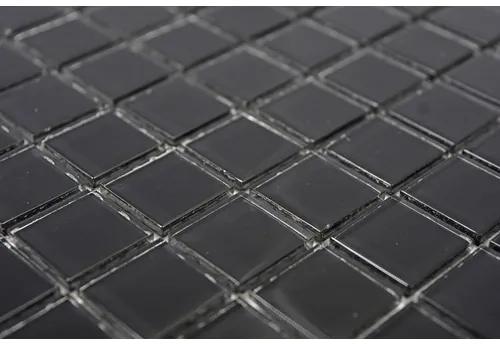 Sklenená mozaika CM4SE50 Crystal uni čierna 30x30 cm