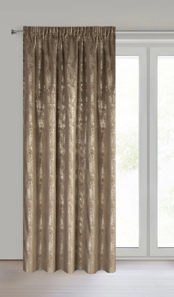 ZATEMŇOVACÍ ZÁVES NA PÁSKE INGRID 140X270 CM VZOROVANÁ