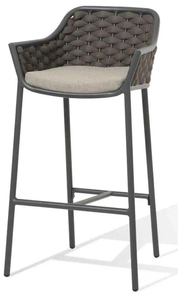 PANAMA barová stolička white/taupe