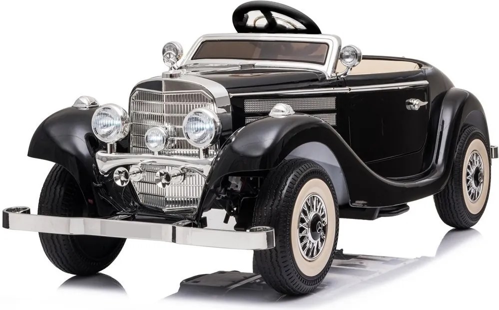 LEAN CARS Elektrické autíčko Mercedes 540K Premium LED MP3 čierne