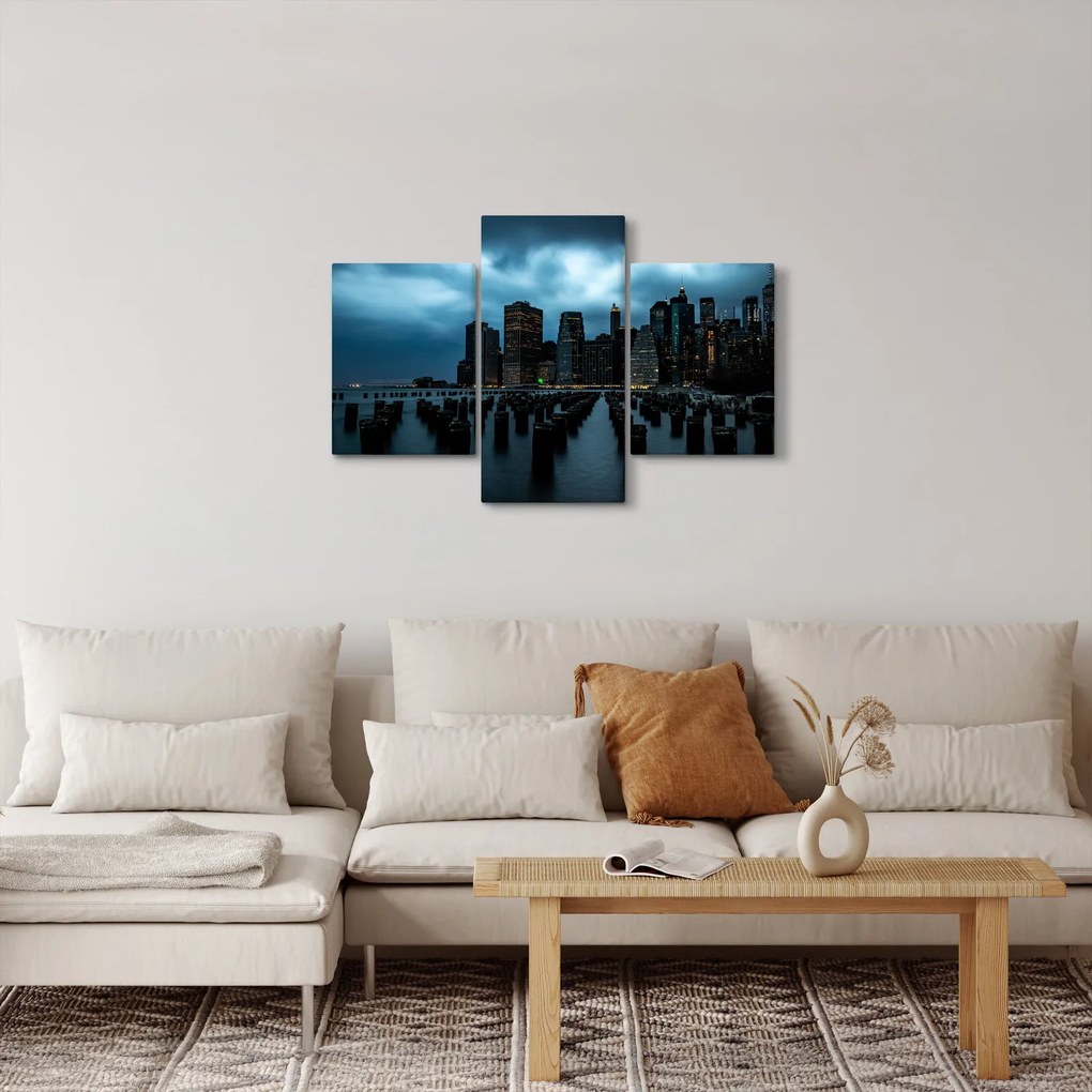 Obraz - Pohľad na mrakodrapy New Yorku (90x60 cm)
