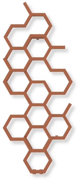 Terma Hex 1220x486 vodný radiátor Bright Copper ZX