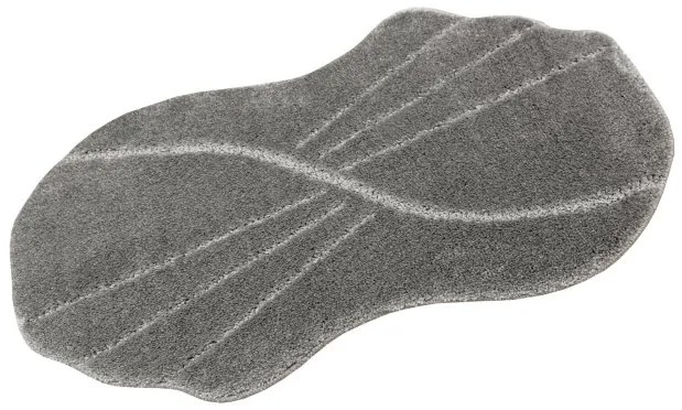 Kúpeľňový koberček Shell sivý