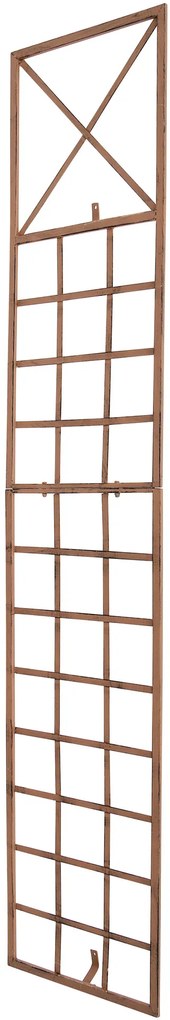 Mriežka na popínavé rastliny Trigo - 198 x 40 cm - Hnedá antik