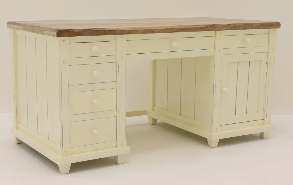 furniture-nabytek.cz - Kancelársky stôl masiv z mangového dreva 160x80x80
