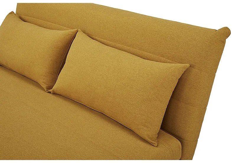 Pohovka futon Susan (žltá). Akcia -14%. Vlastná spoľahlivá doprava až k Vám domov. 1050830