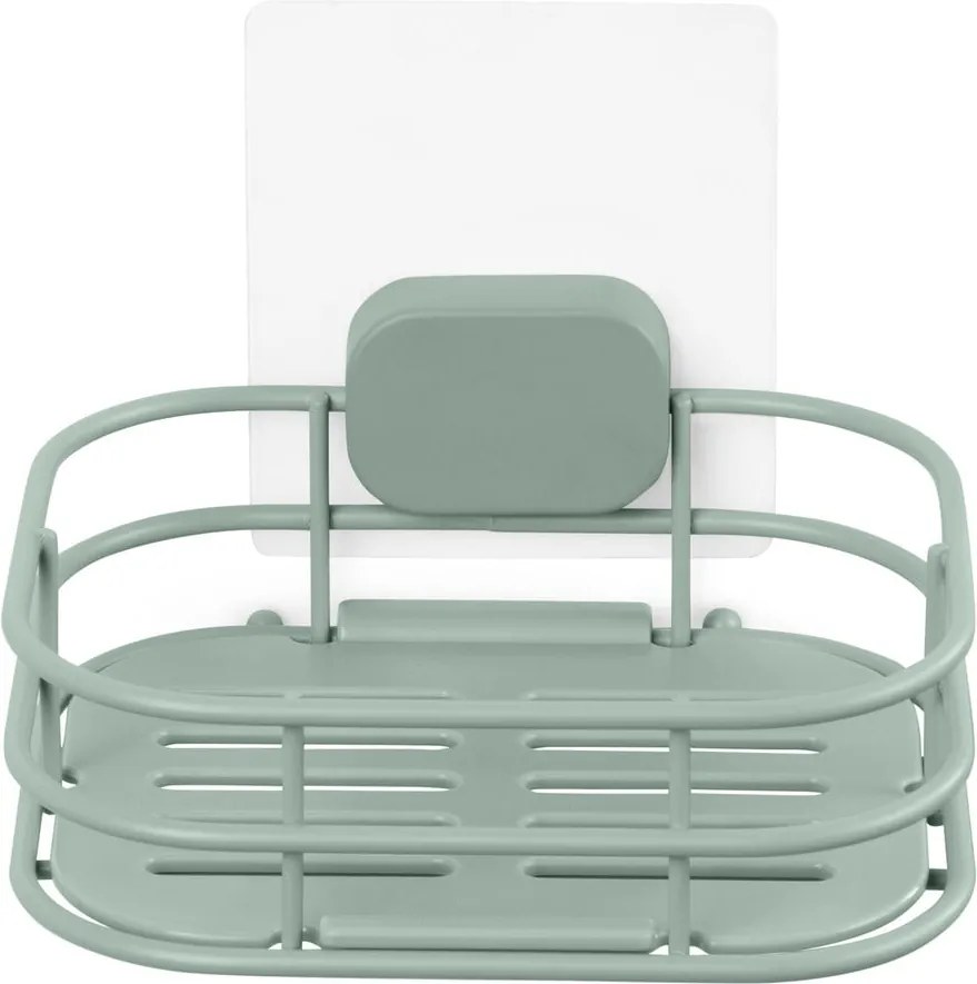 Samodržiaca kovová nádobka na mydlo v mentolovej farbe Grena – Compactor