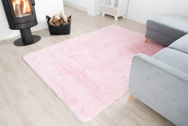 Koberec SILK svetlo ružový