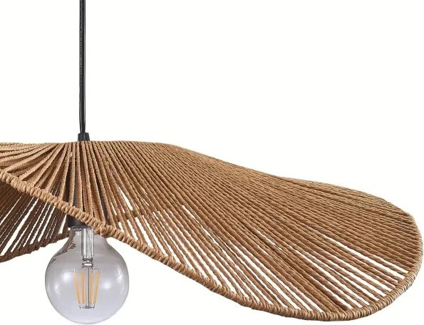 Luster na lanku CAPRI 1xE27/20W/230V pr. 60 cm bambus