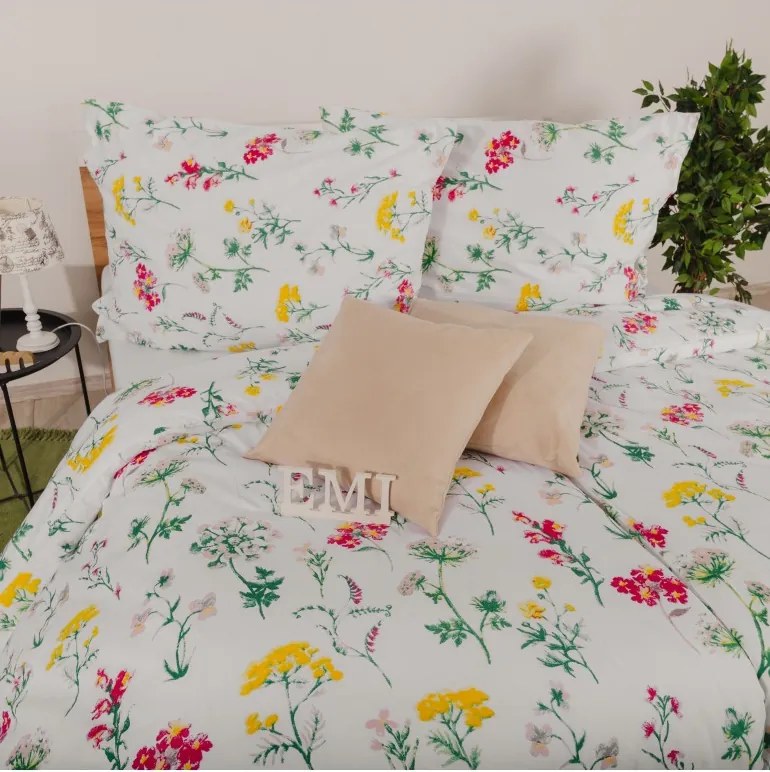 Obliečky bavlnené Luiza EMI, Predĺžený set jednolôžko obsahuje 1x 140x220 + 1x 70x90