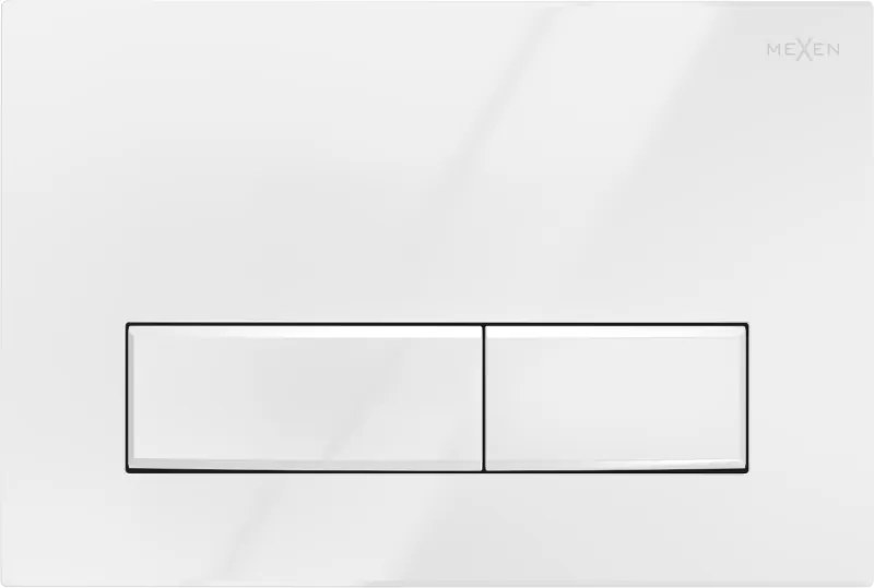 Mexen Fenix 09 splachovacie tlačidlo, lesklá biela - 600900