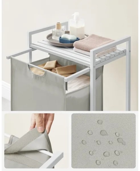 Koš na bielizeň REX biela