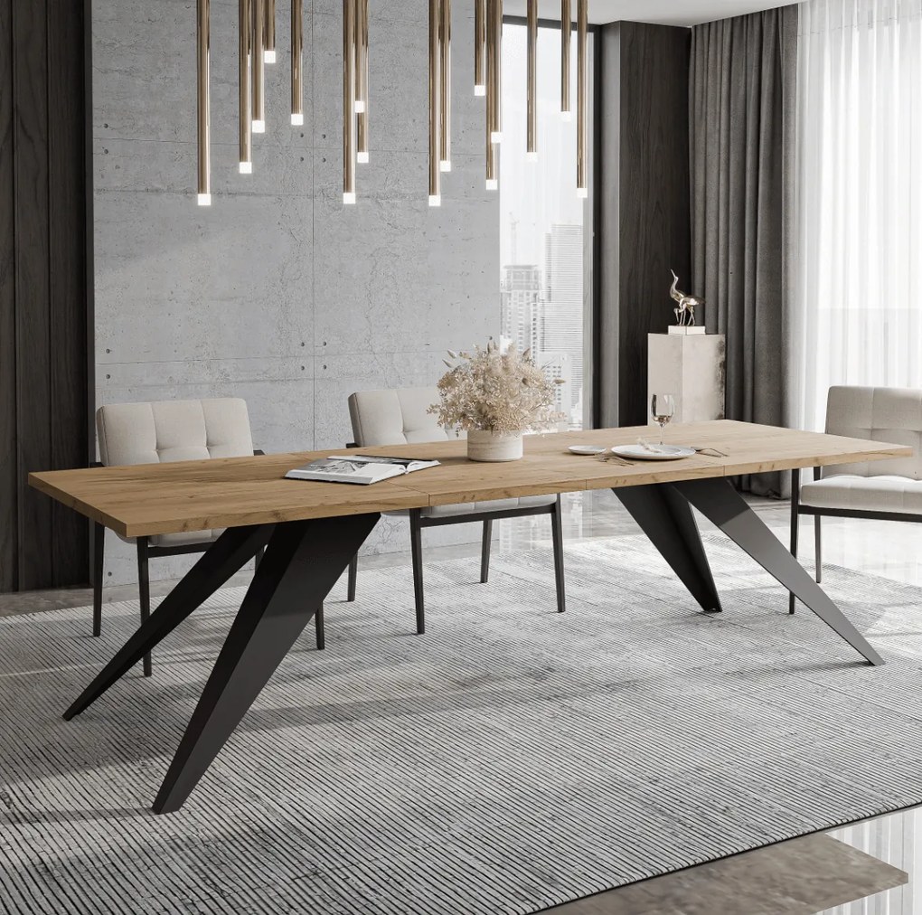 Rozkladací jedálenský stôl MASON Rozmer stola: rozmer 140cm