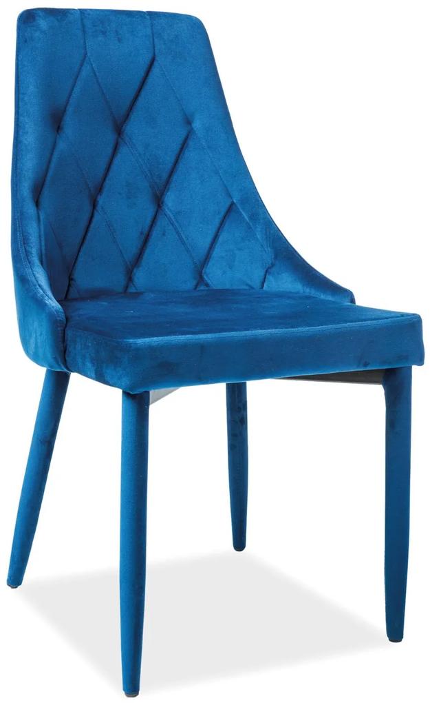 Stolička:  TRIX VELVET Modrá