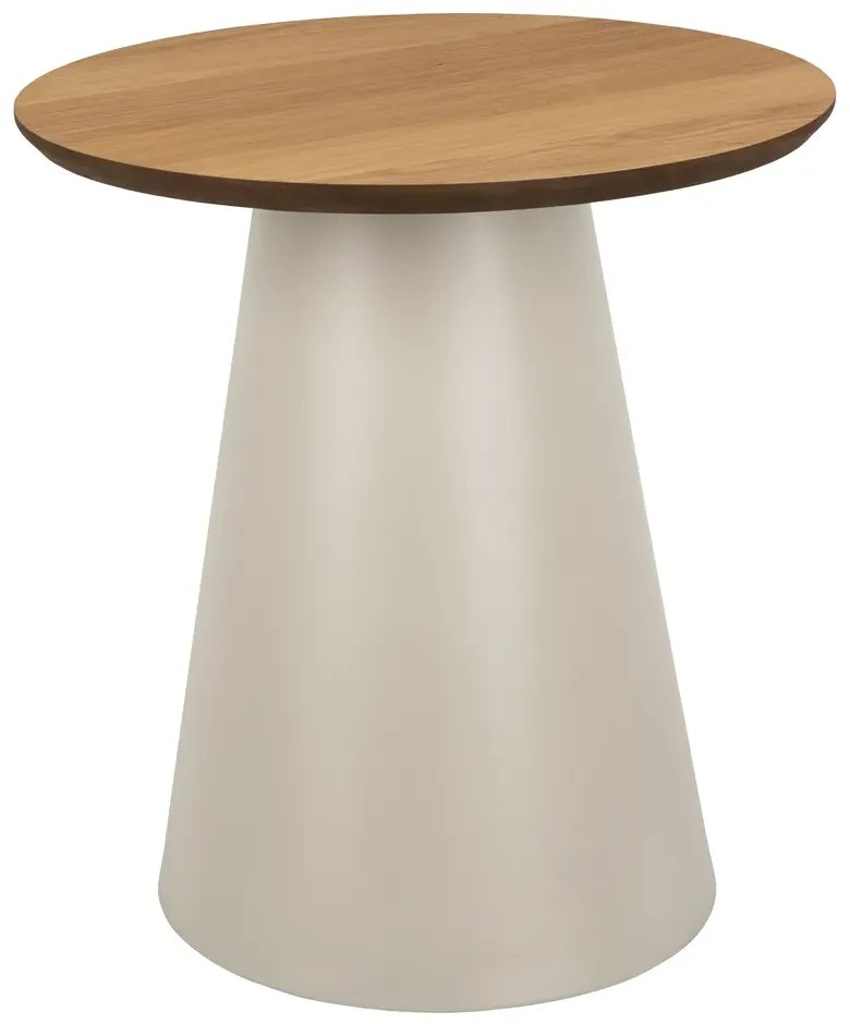 Odkladací stolík Soli 45 cm dub prírodný/šedý