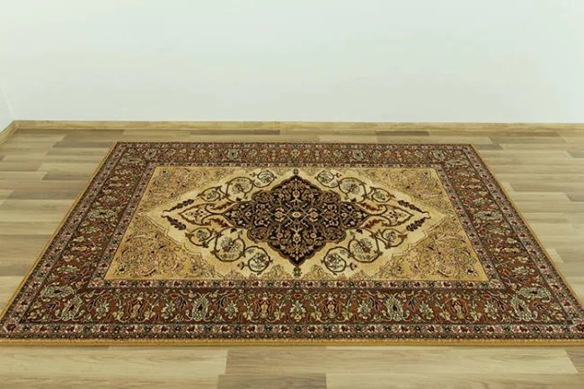 Koberec Isfahan Leyla jantár hnedý / béžový