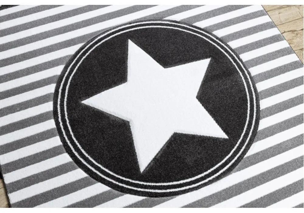 Detský kusový koberec Hviezda sivý 180x270cm
