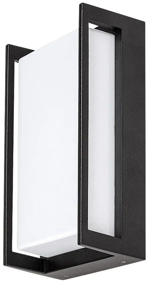 RABALUX Vonkajšie nástenné hliníkové svetlo GORICA, 1xE27, 12W, čierne