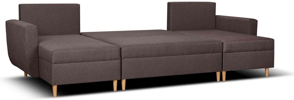 Rozkládací rohová sedací souprava DORIS MAX Růžová