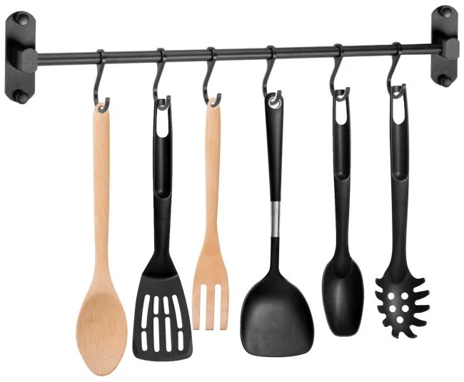 Držiak na kuchynské náradie SIVAS čierny