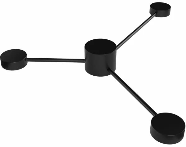 LED Nástenné svietidlo JOY 3xGX53/6W/230V čierna