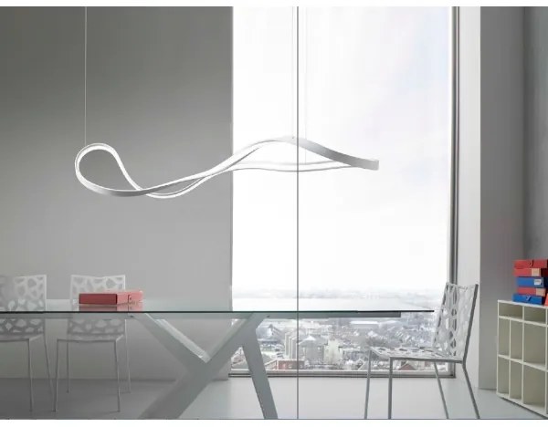 Redo 01-1531 - LED luster na lanku NUBO LED/43W/230V biely