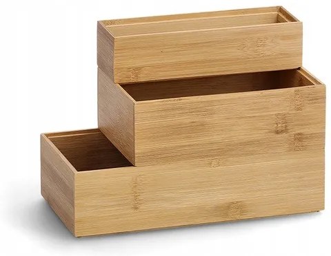 Organizér do zásuvky do kuchyne aj kúpeľne, príborník BAMBOOZ (23x15x7)