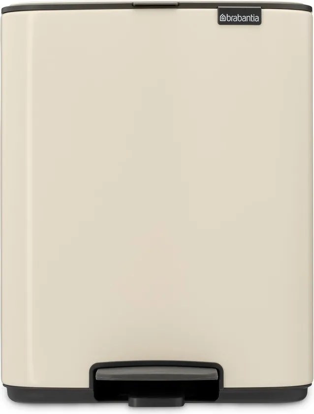 Béžový pedálový oceľový odpadkový kôš 12 l Bo – Brabantia