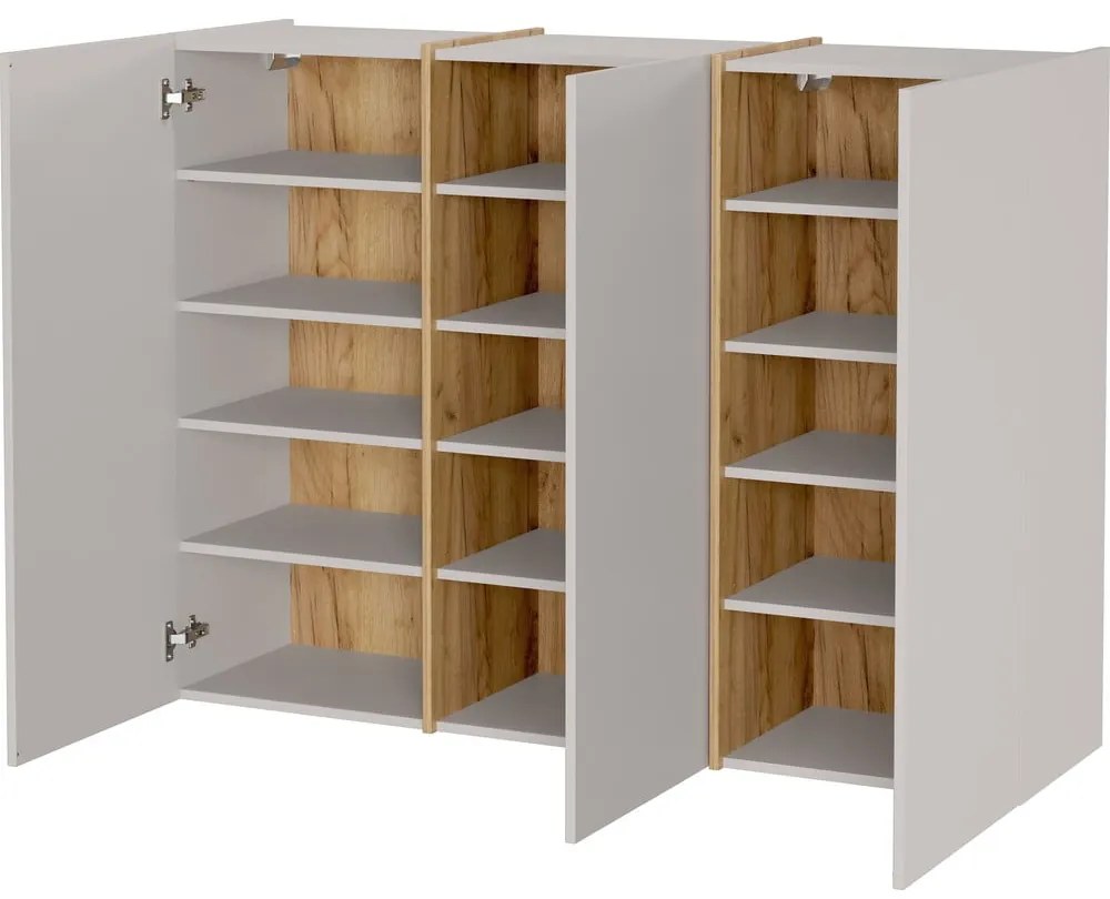 Krémová/v prírodnej farbe predsieňová zostava 168x200x37 cm Libbiano – Germania