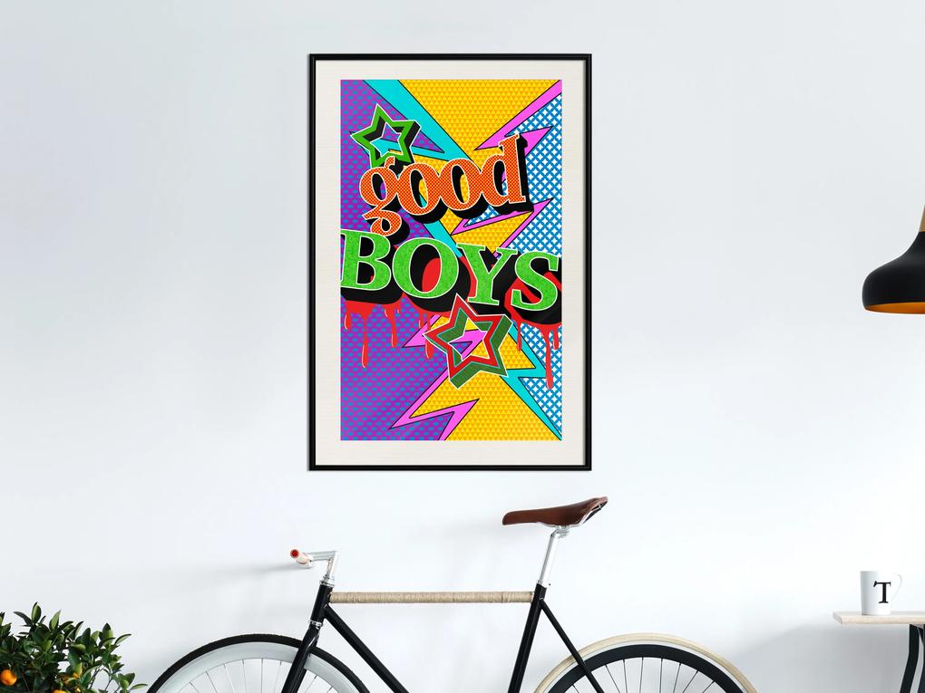 Artgeist Plagát - Good Boys [Poster] Veľkosť: 20x30, Verzia: Zlatý rám