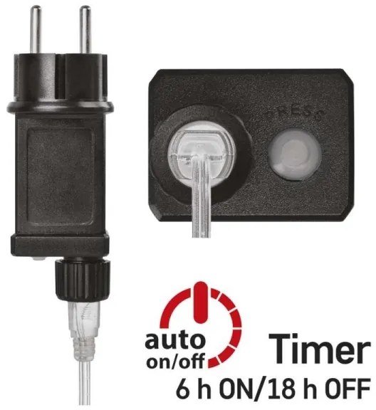 LED Vianočná reťaz 150xLED/5,35m teplá biela