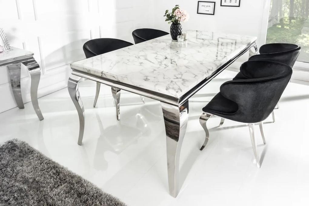Dizajnový jedálenský stôl Rococo 200 cm mramor