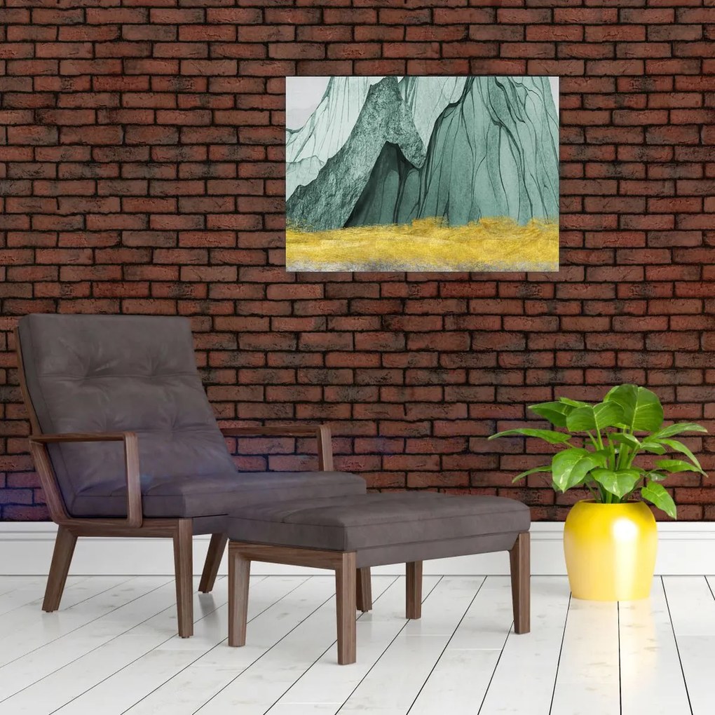 Obraz - Smaragdové hory N⁰3 (70x50 cm)