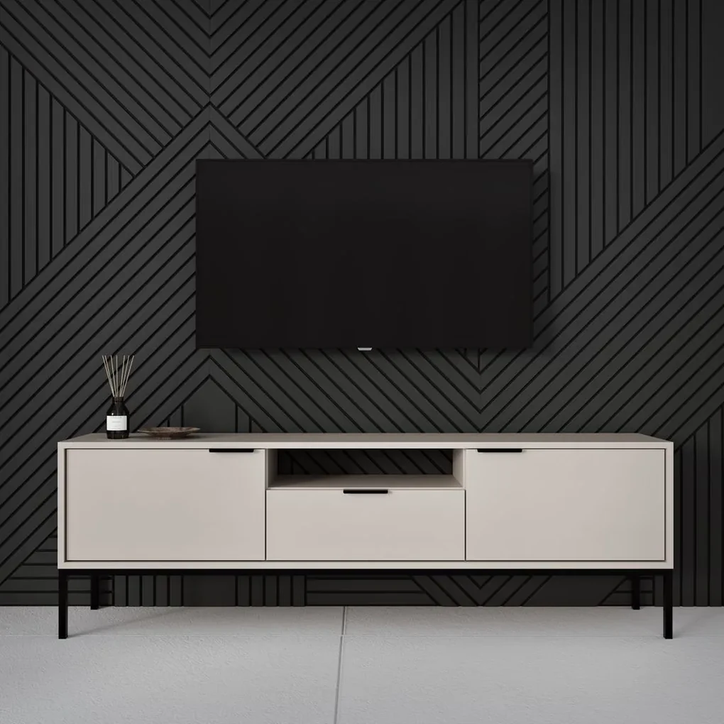 TV komoda 135 AUSTIN kašmír/ čierna